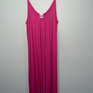 Vibrant Pink Wide Leg Jumpsuit